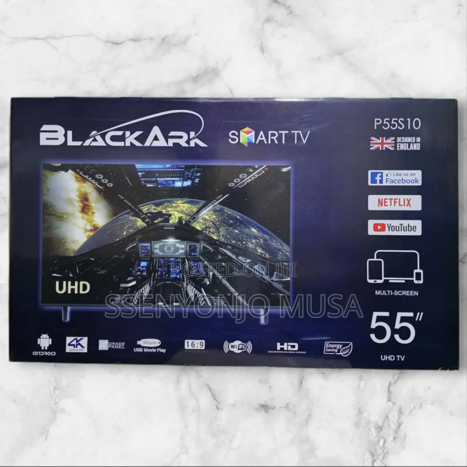 Blackark 55" P55s10 Uhd Smart Tv - Energy Saving and Multi-Screen