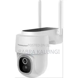 Powerology Wireless Outdoor Camera With Solar Panel