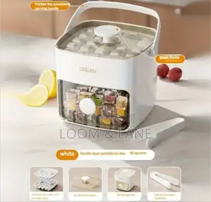 Ice Maker Box With Drawer and Storage Tray