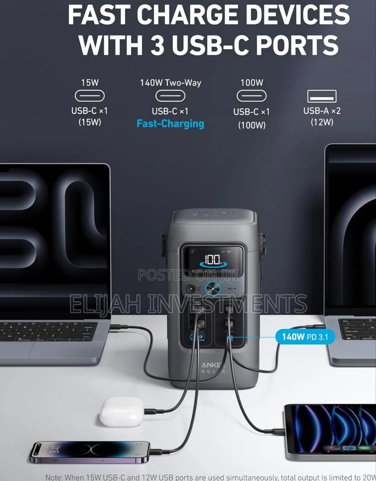 Anker Solix C200 Dc Portable Power Station.