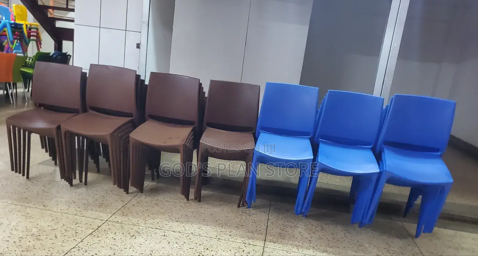 Simple Plastic Chair Stackable