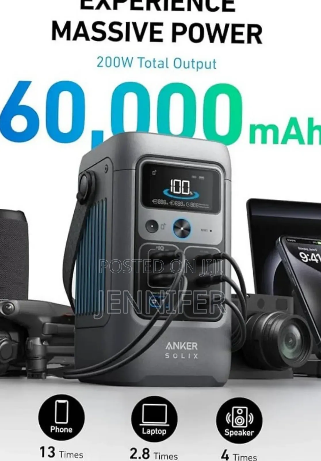 Anker Solix C200 Dc Portable Power Station.