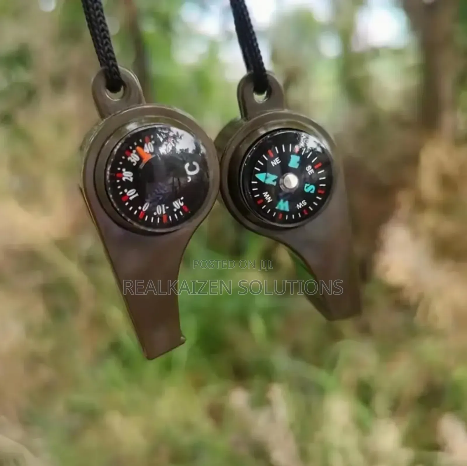 3 in 1 Emergency Outdoor Survival Whistle
With Compass Thermometer