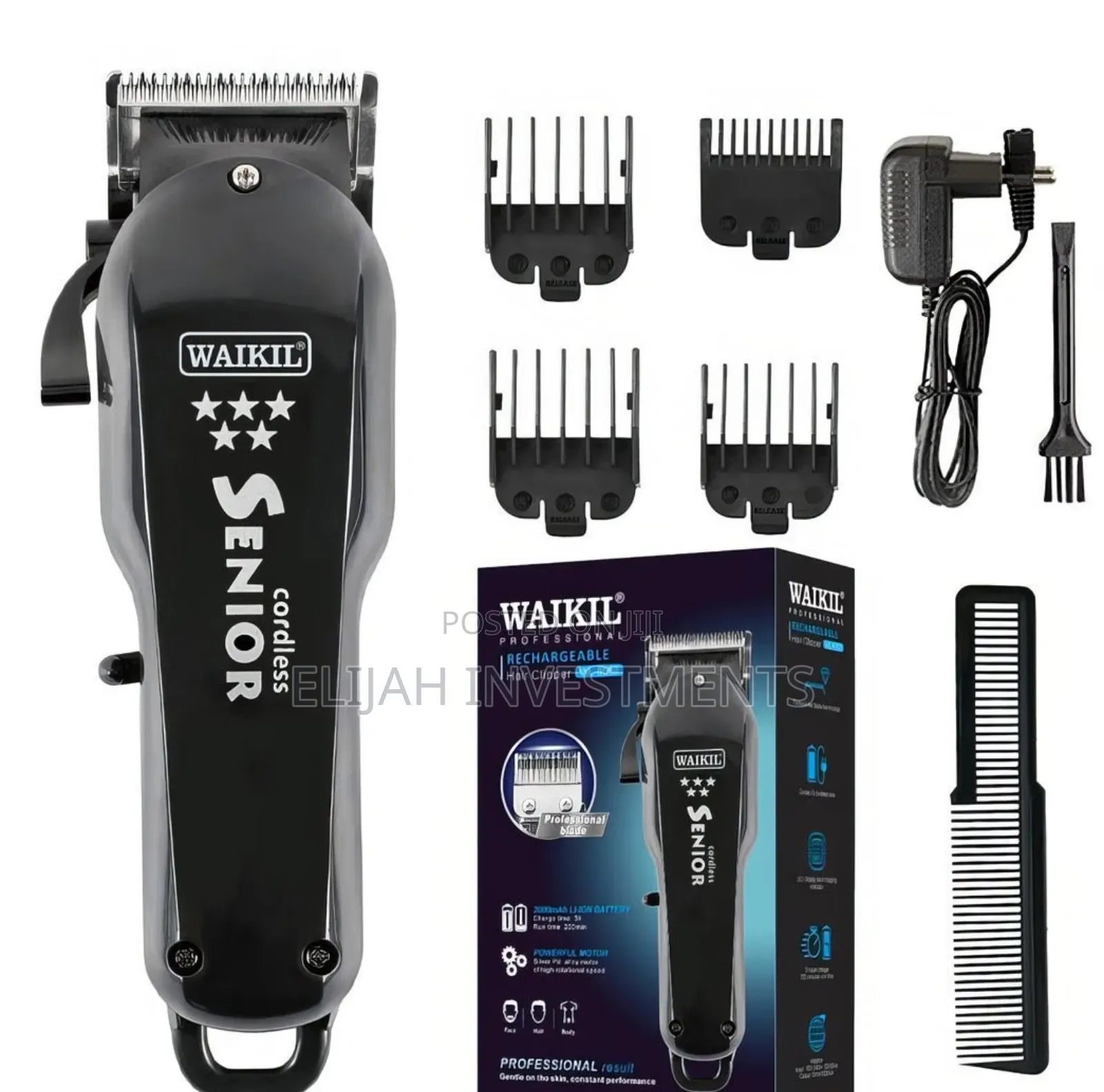 Waikil Professional Rechargeable Cordless Hair Clipper