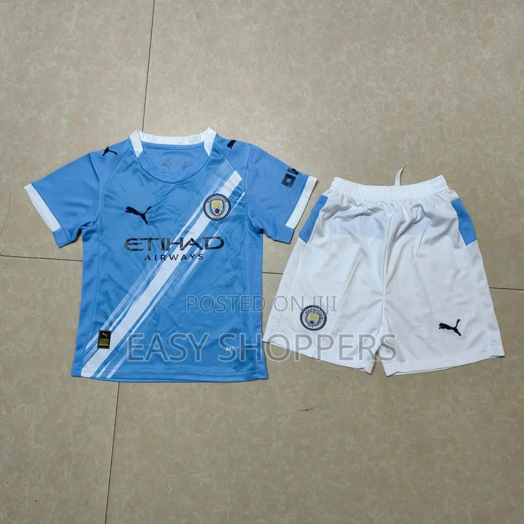 Manchester City 2025/26 Home Kit for Kids