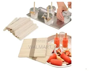 100pcs Wooden Ice Cream Sticks