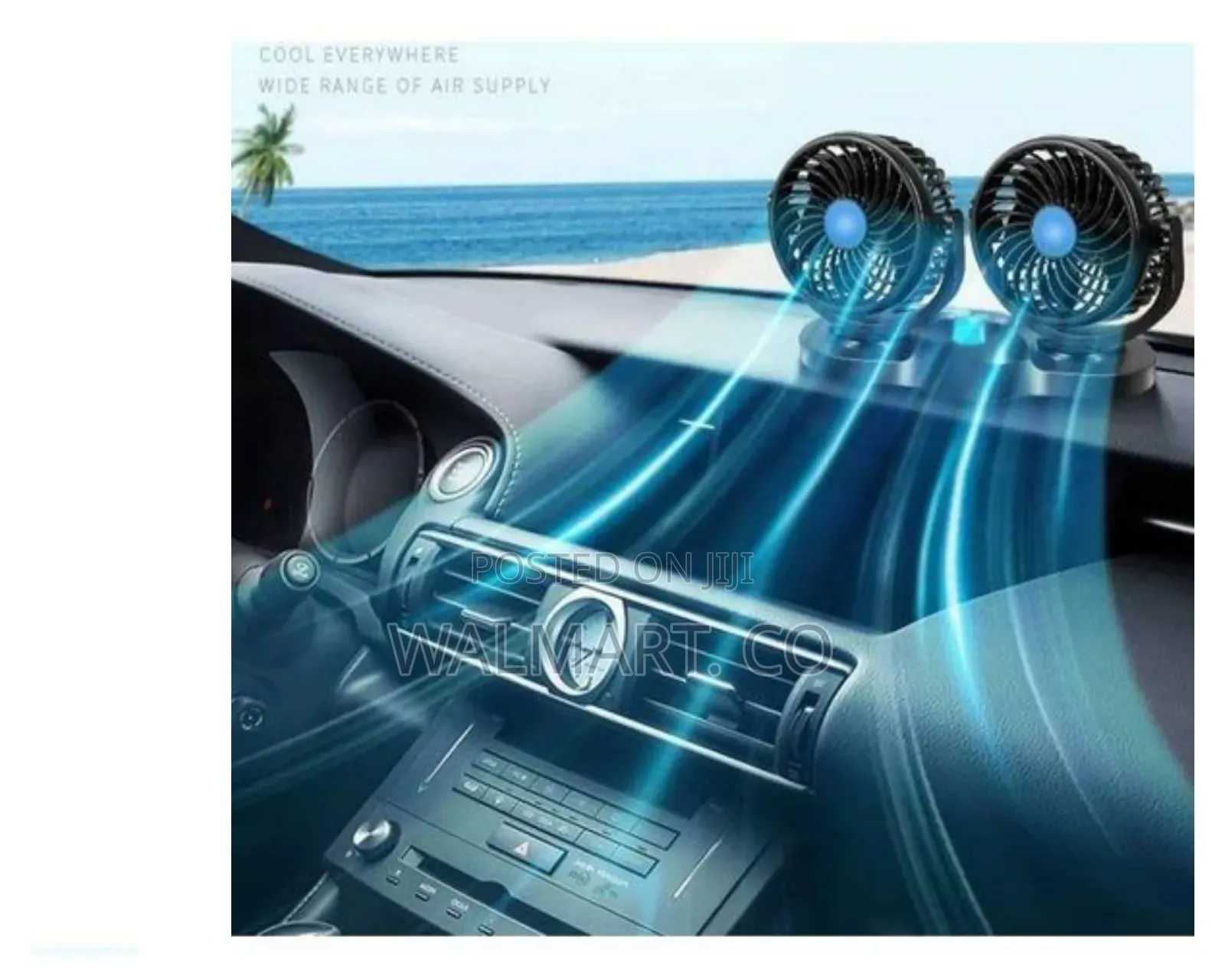Electric Dual Head Cooling Vehicle Fan