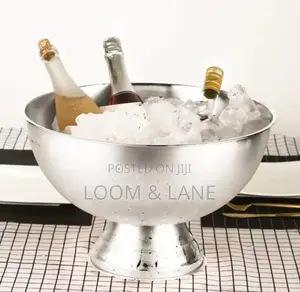 Double Wall Insulated Stainless Steel Ice Container Ice Bucket