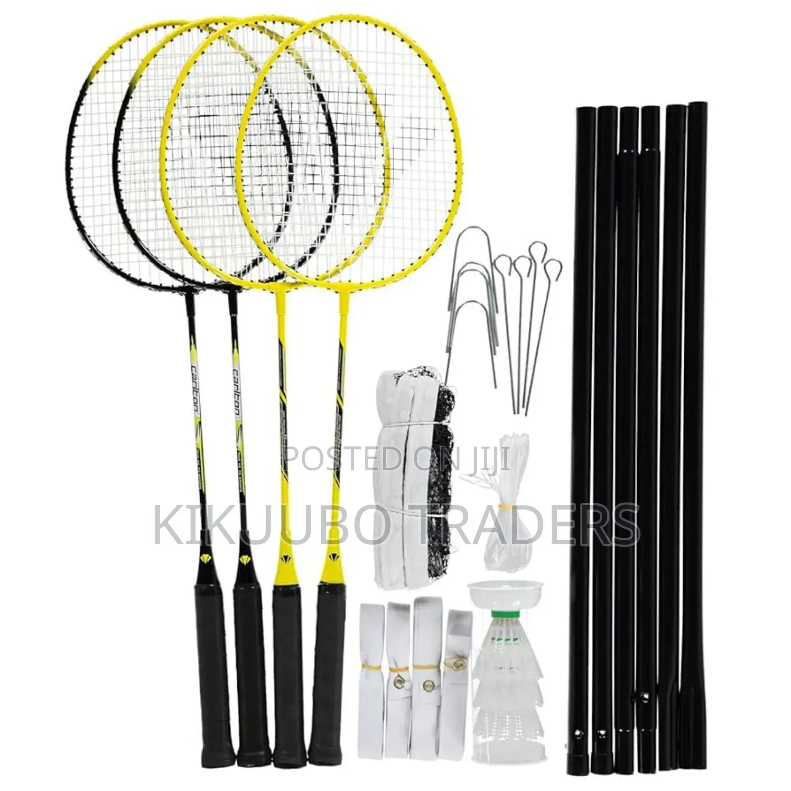 4 Player Badminton Rackets Set