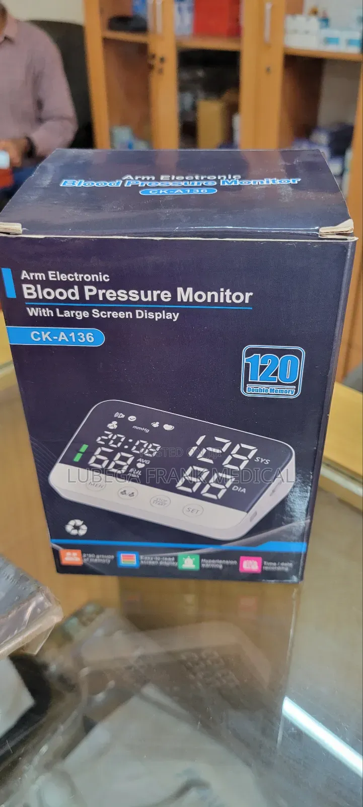 Blood Pressure Monitor Bp With Large Screen Display Rechargeable
