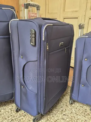 3 Piece Travel Suitcase Set, Durable Lightweight Fabric Luggage+Pc,