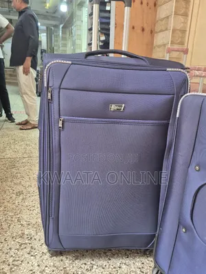 3 Piece Travel Suitcase Set, Durable Lightweight Fabric Luggage+Pc,