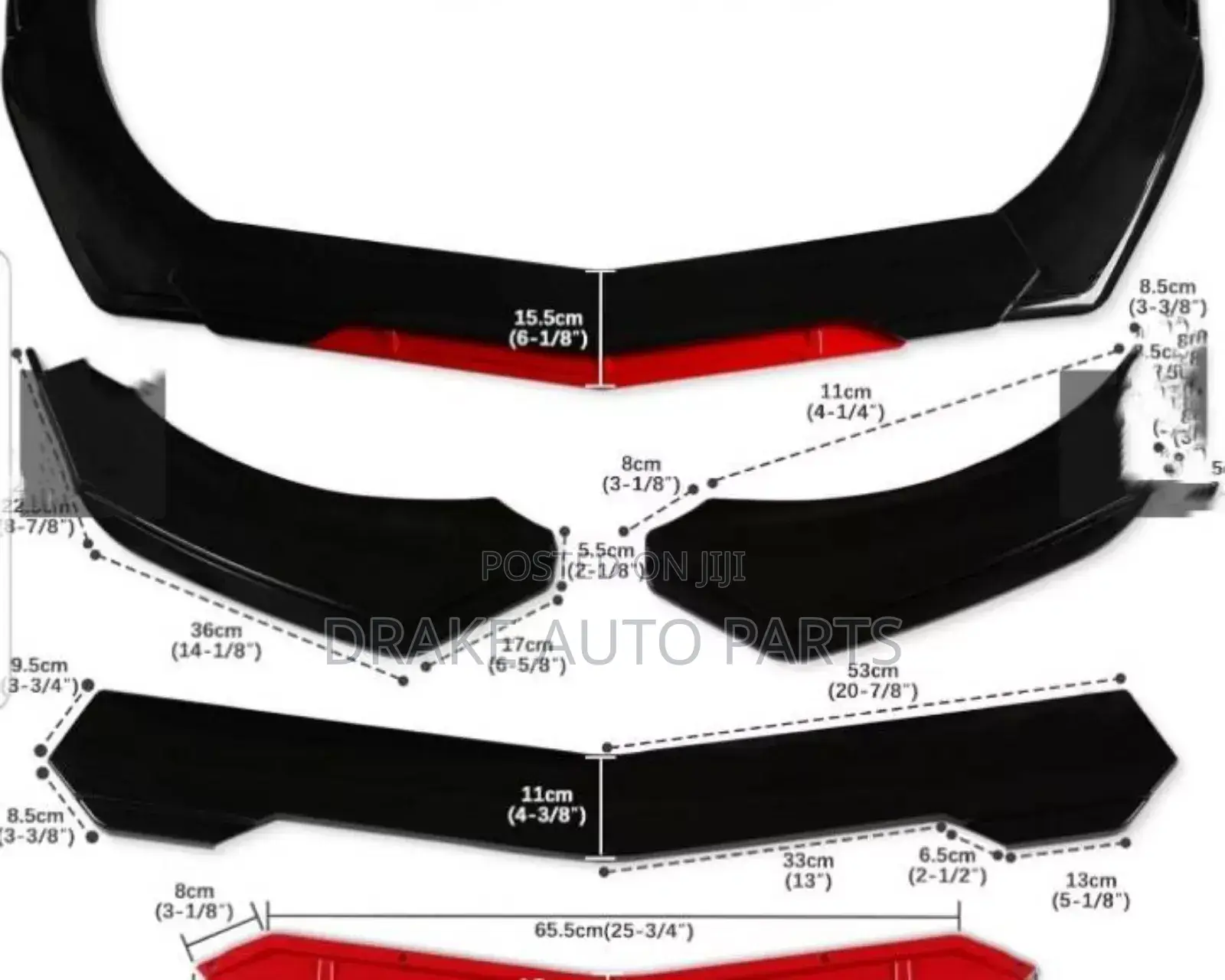 Universal Front Car Bumper Lip Available