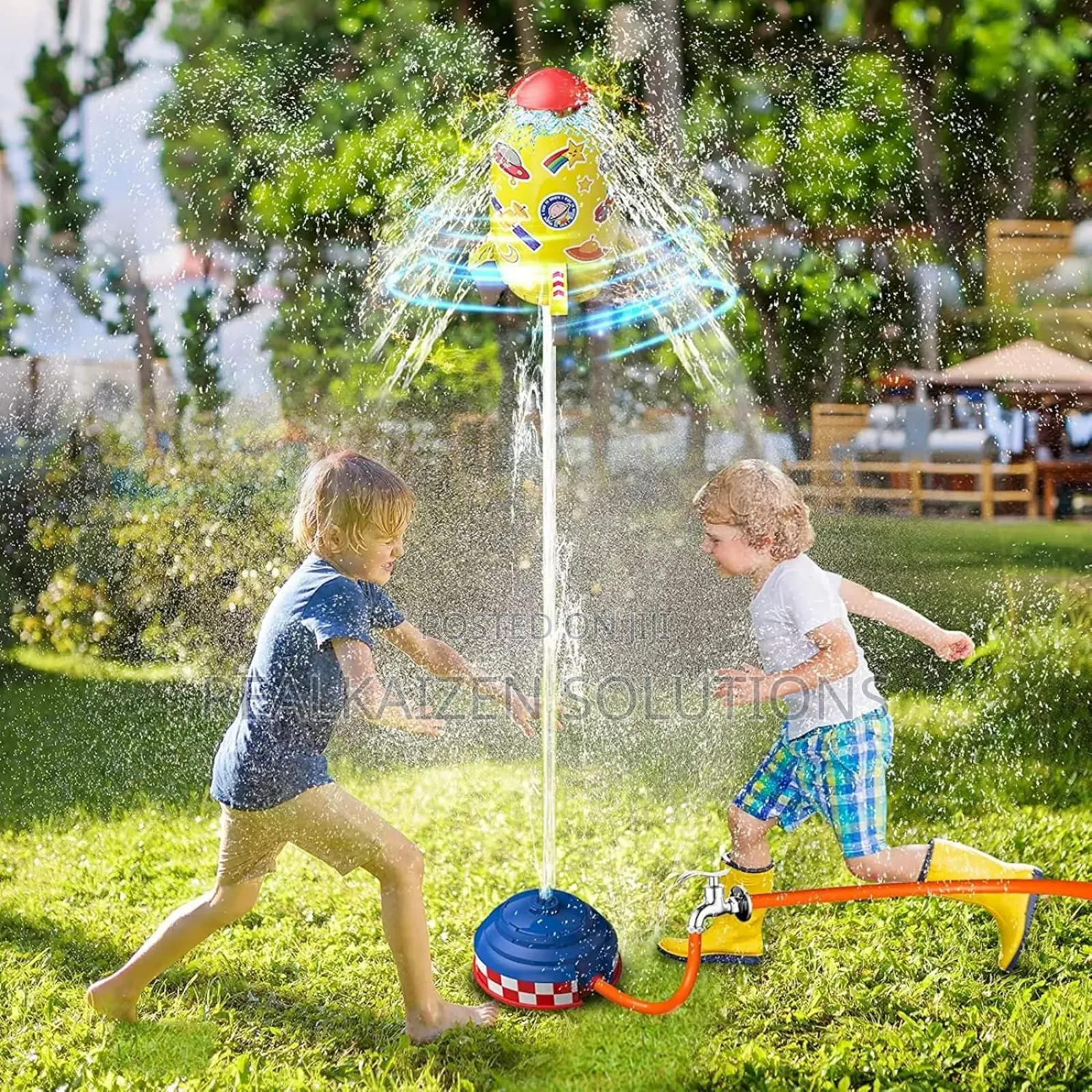Outdoor Kids Rocket Launcher Sprinkler Water Toy