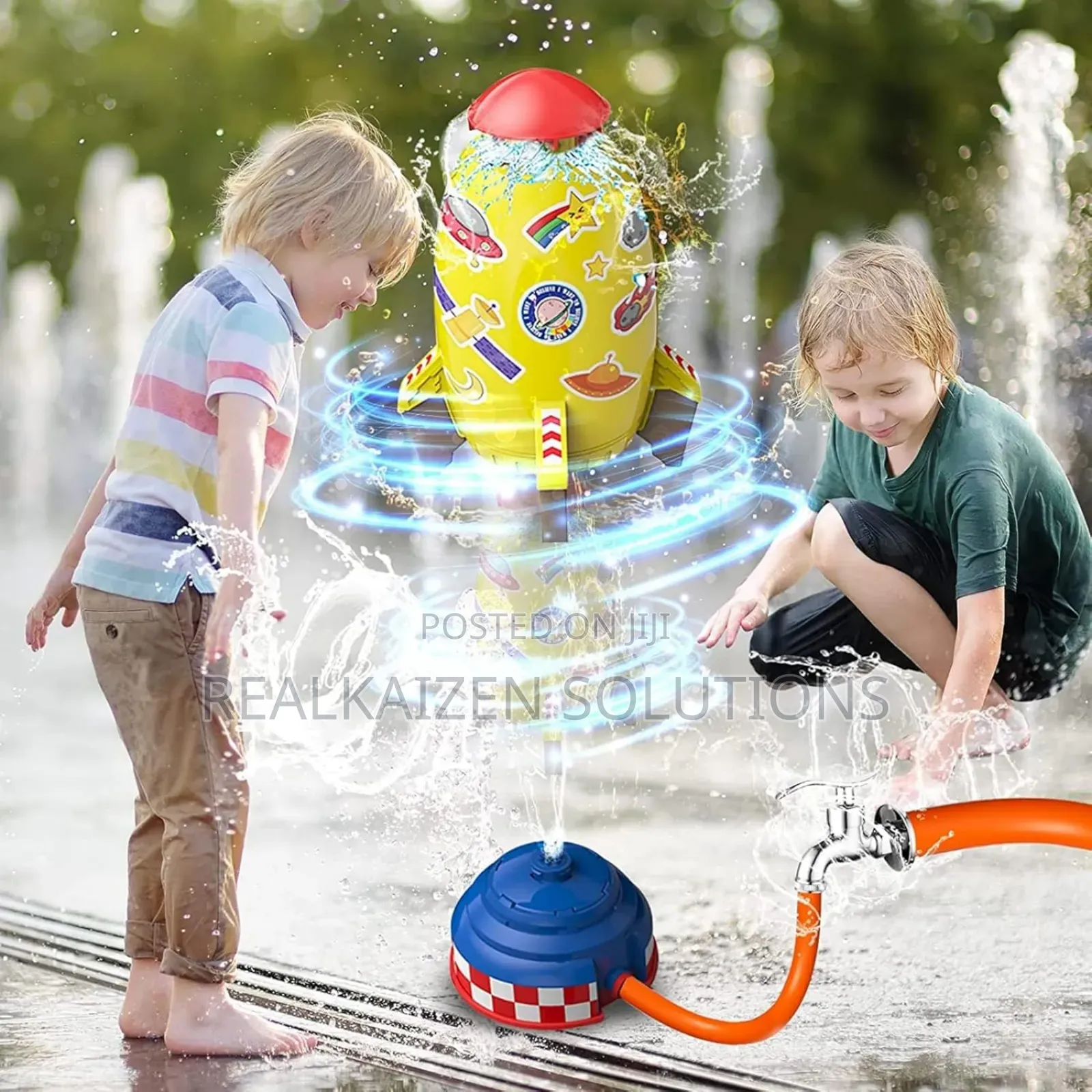 Outdoor Kids Rocket Launcher Sprinkler Water Toy