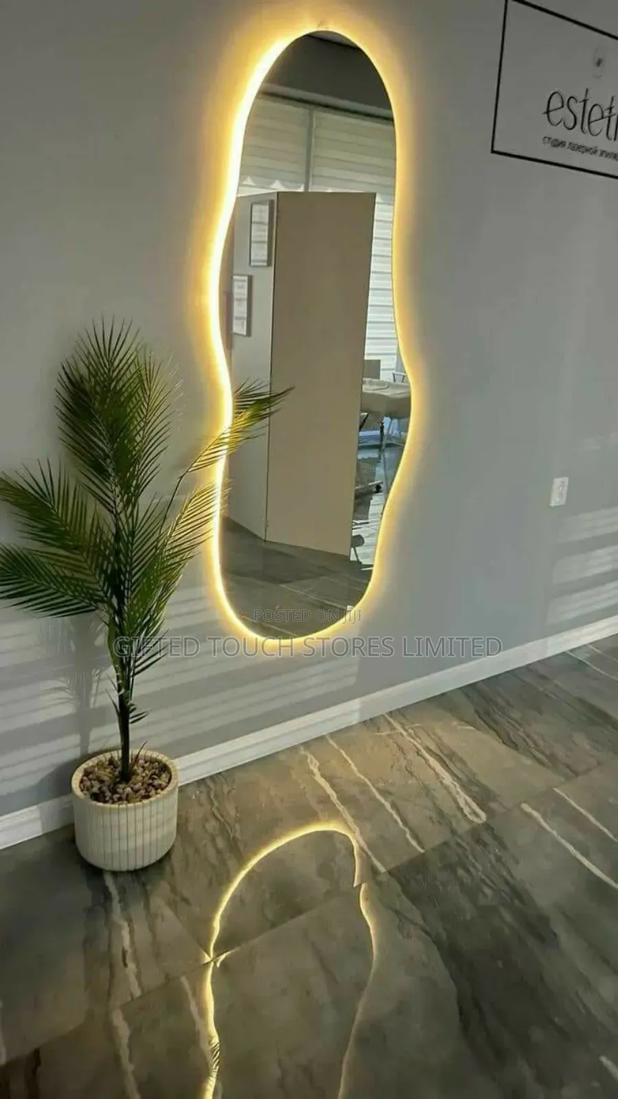 Modern Curved Led Mirror
