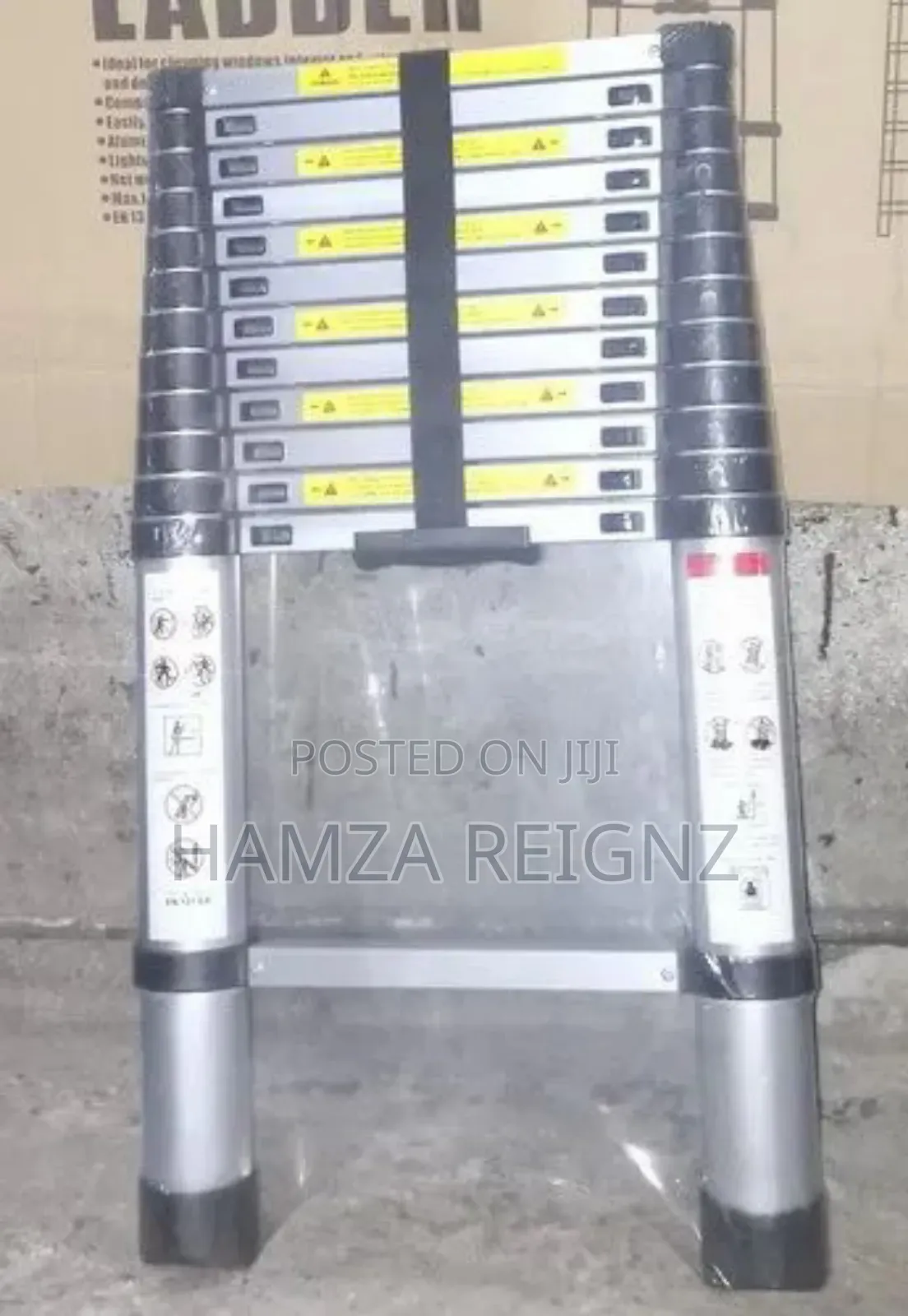 12.5ft (3.8) Aluminum Telescopic Ladder