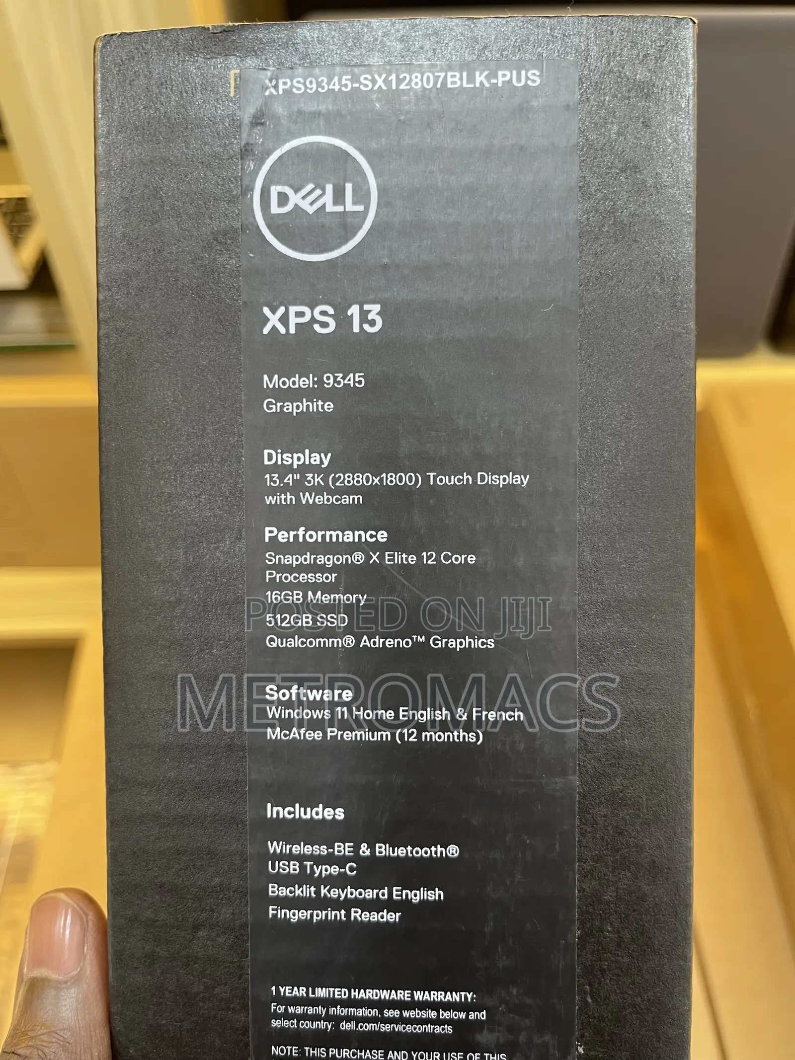 New Laptop Dell XPS 13 16GB Qualcomm Snapdragon X Elite SSD 512GB