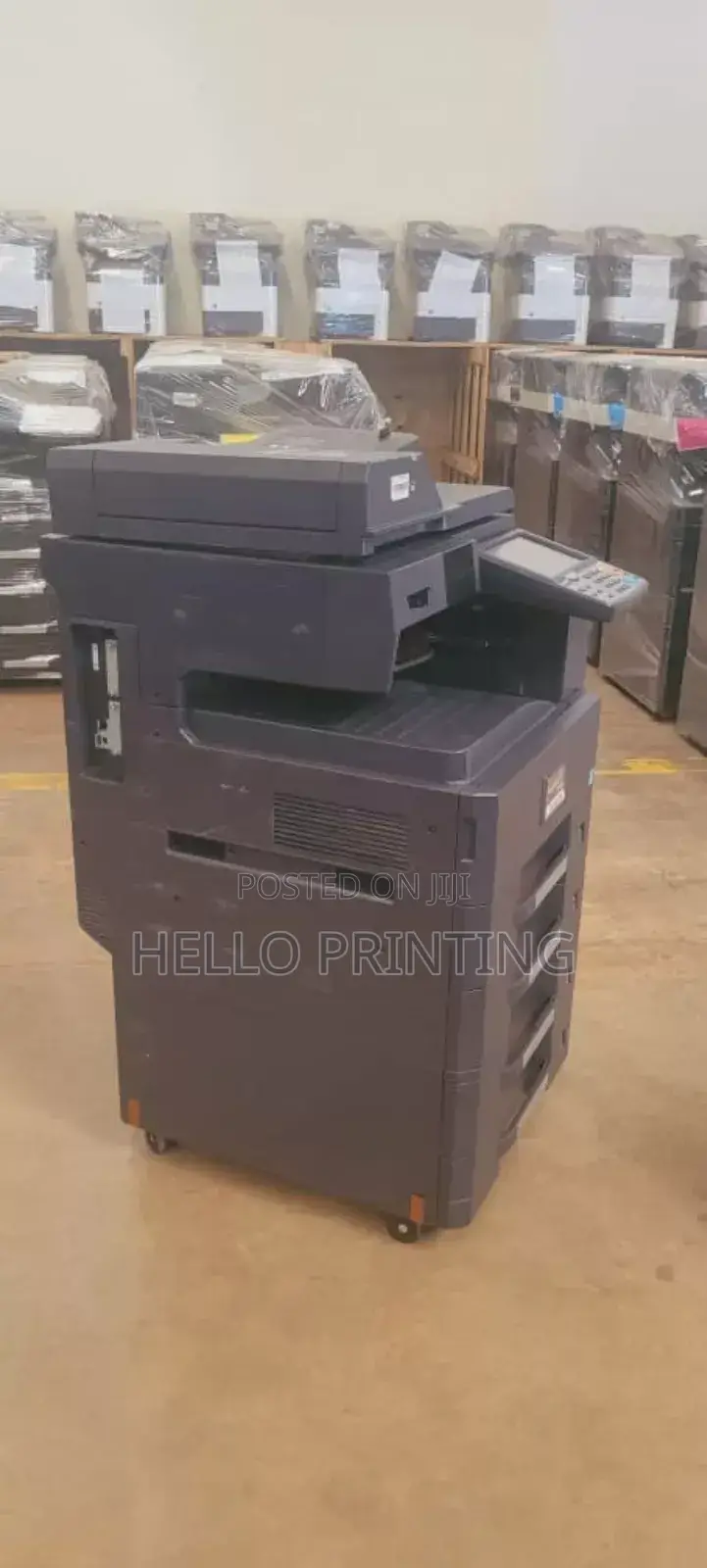 Multi - Tray , Duplex , Staple -All in Kyocera 3010i.