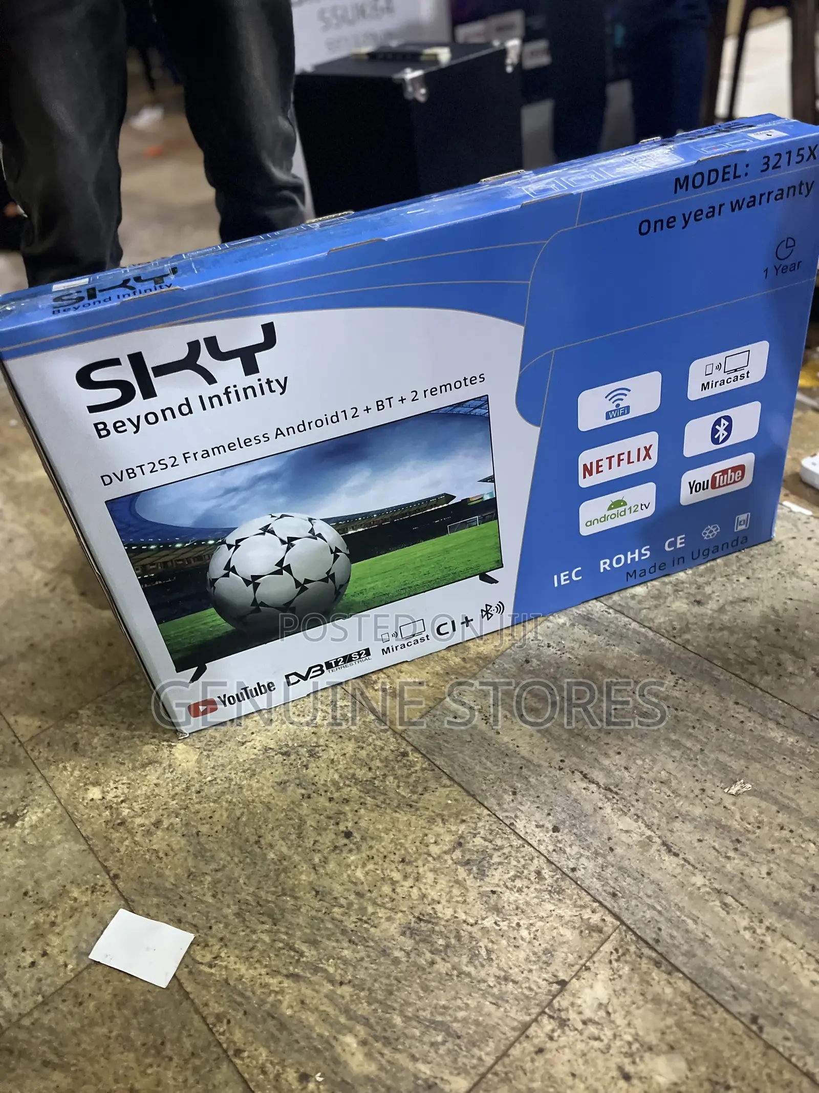 Sky 32” Smart Tv With Inbuilt Free to Air Channels.
