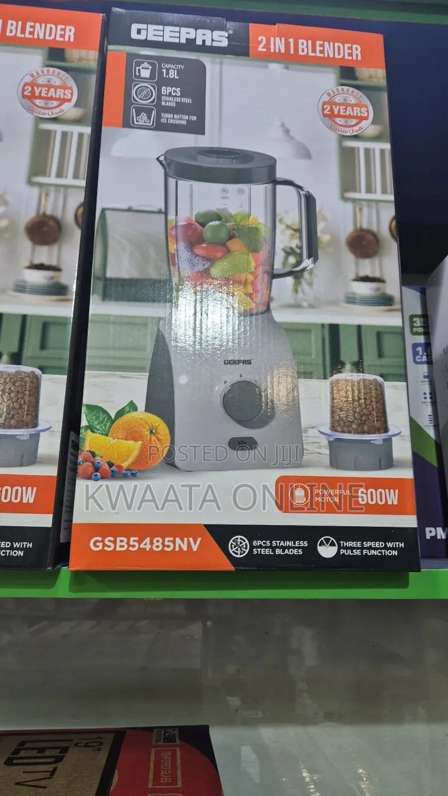 1.8l Geepas 2 in 1 Electric Blender, 600 Watts8