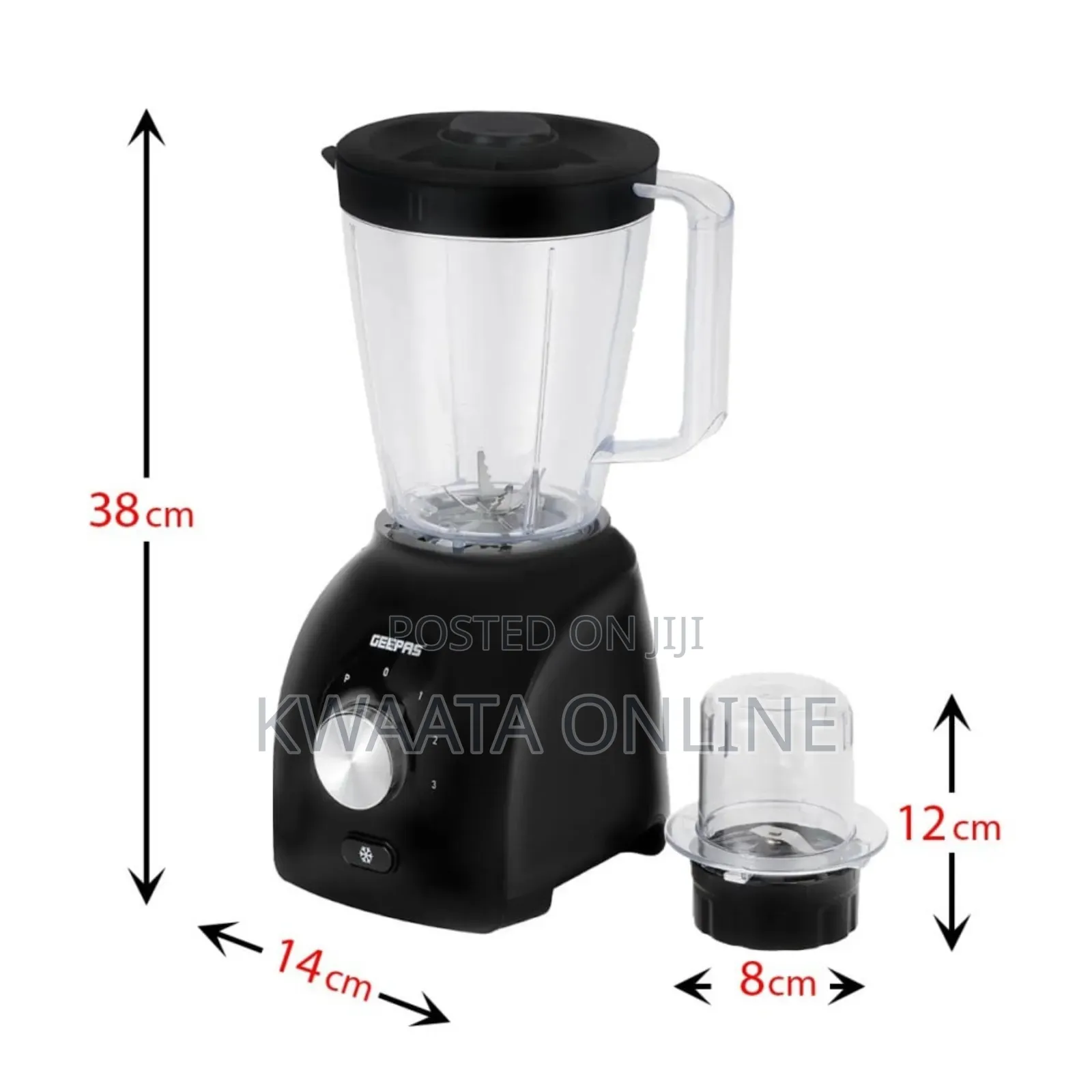 1.8l Geepas 2 in 1 Electric Blender, 600 Watts8