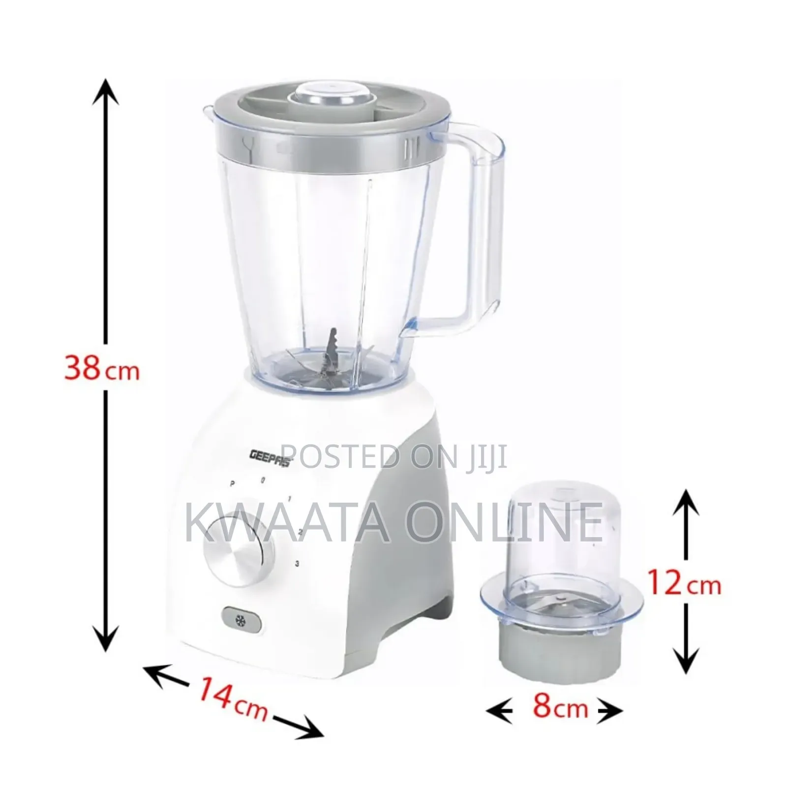 1.8l Geepas 2 in 1 Electric Blender, 600 Watts8