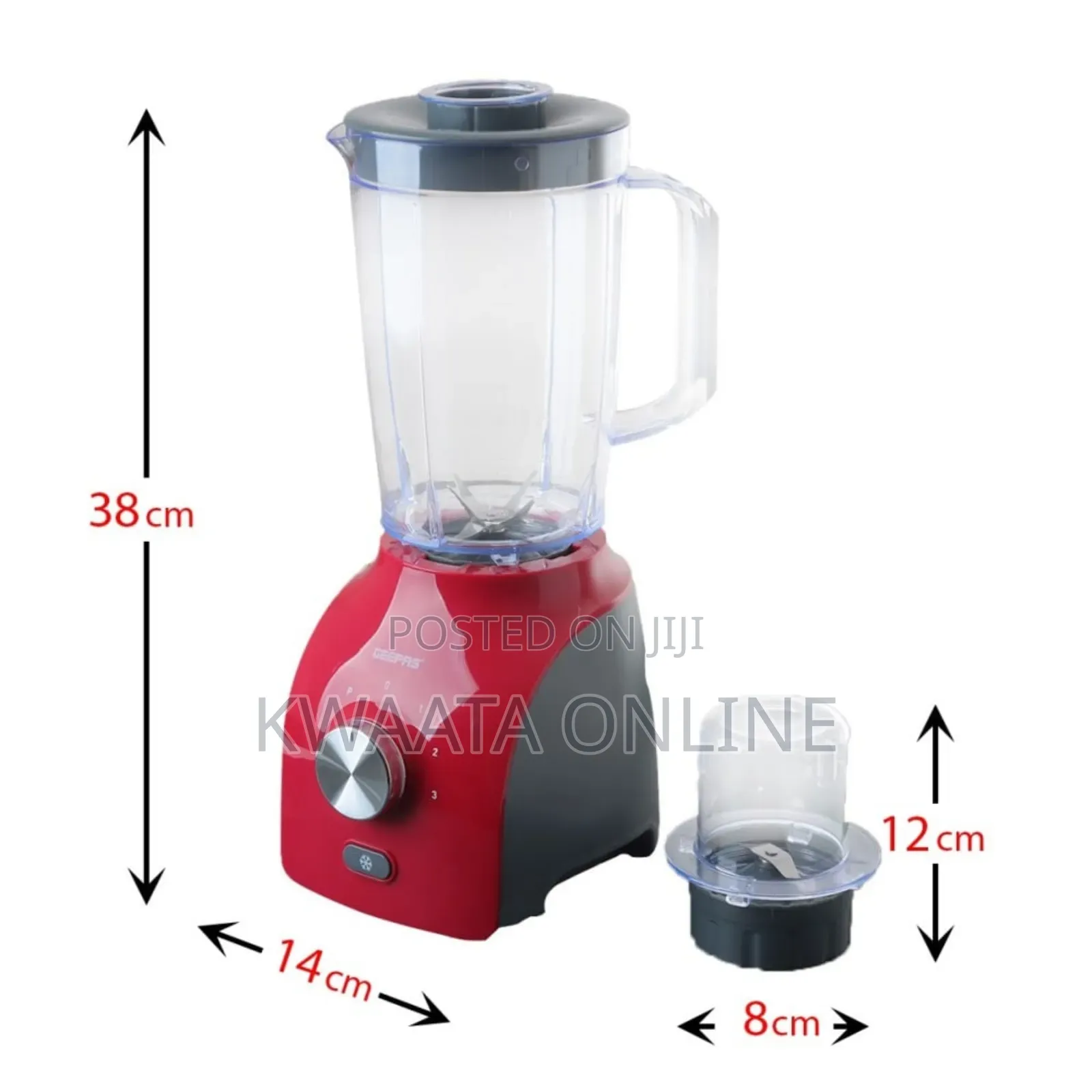 1.8l Geepas 2 in 1 Electric Blender, 600 Watts8