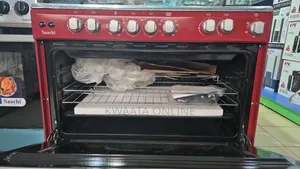 Saachi Cooker 90x60cm, 4 Gas + 2 Electric,Oven Grill, Nl-Gas-6364rd