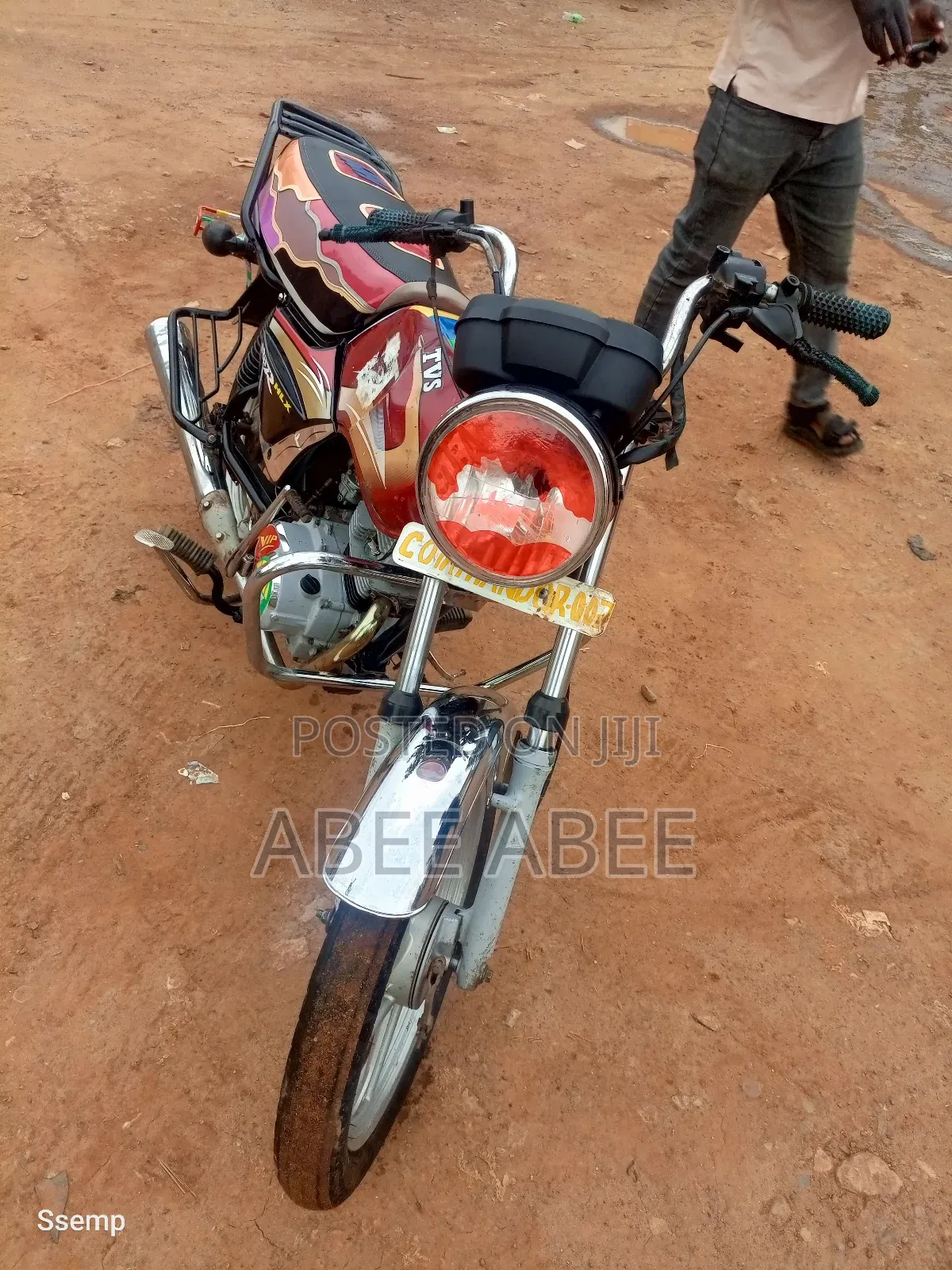 TVS XL 100 2019 Red