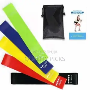 5 Piece Multicoloured Resistance Power Bands 