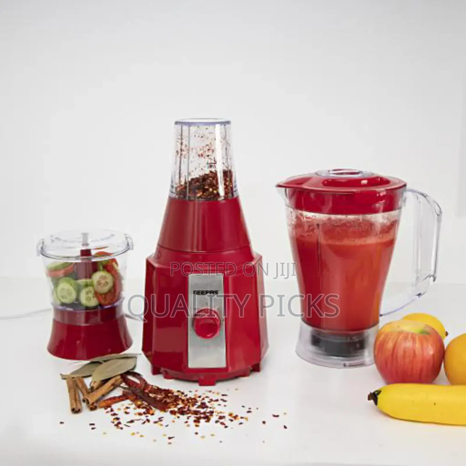 Geepas Blender Gsb 9891 3in1/1.5l Jar/400w