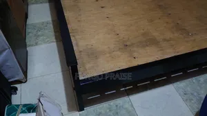 5×6 Black Wood Bed