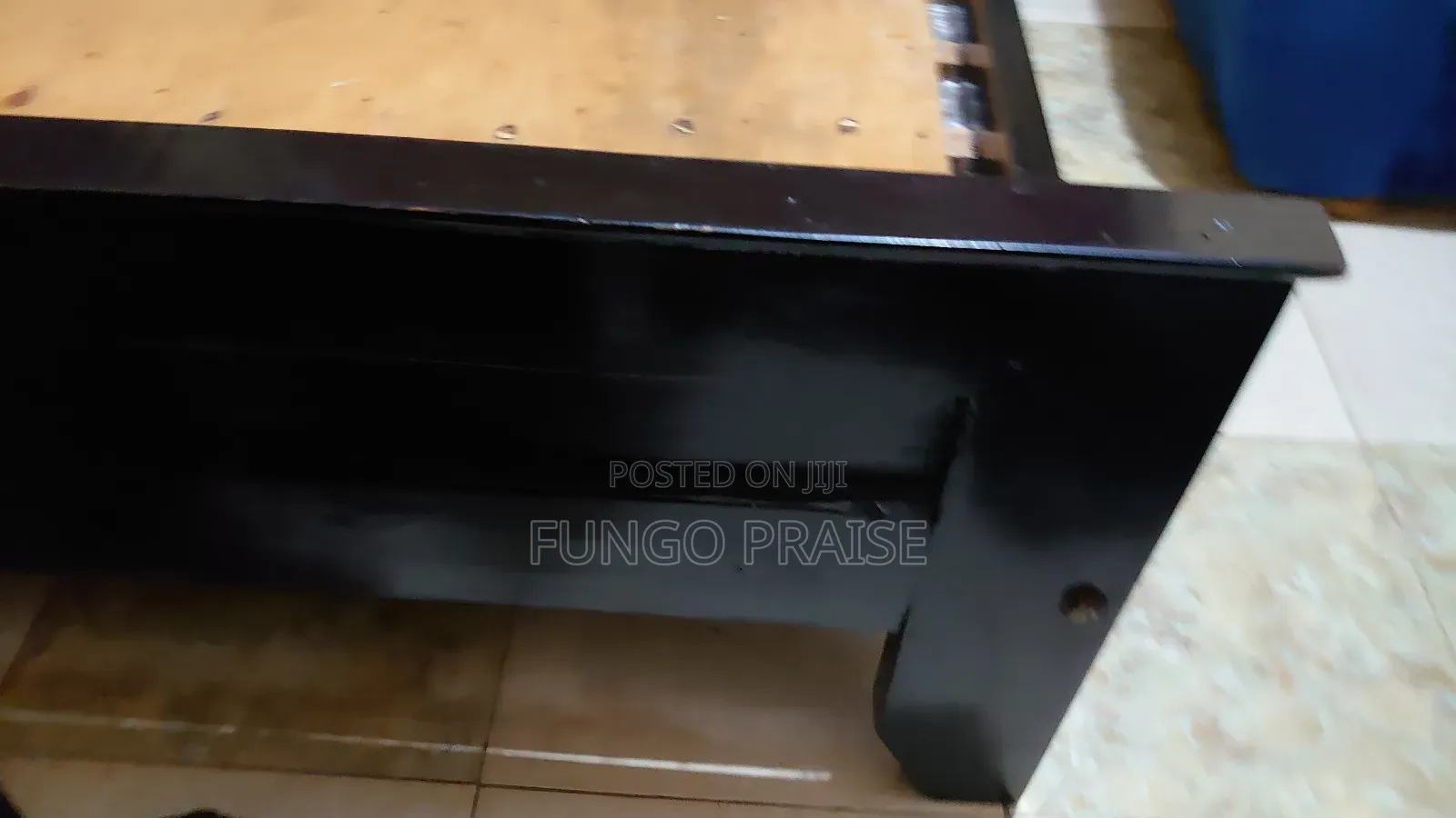 5×6 Black Wood Bed