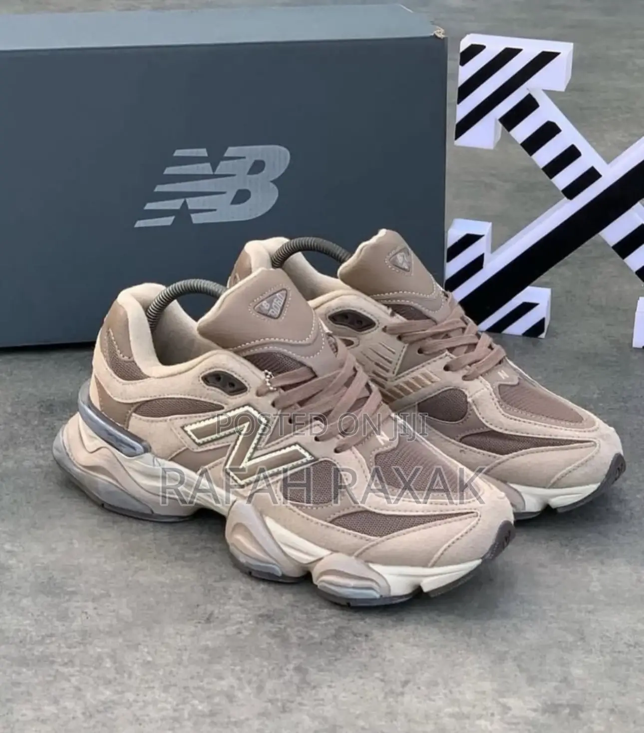 Original New Balance 9060 All Brown Sneakers