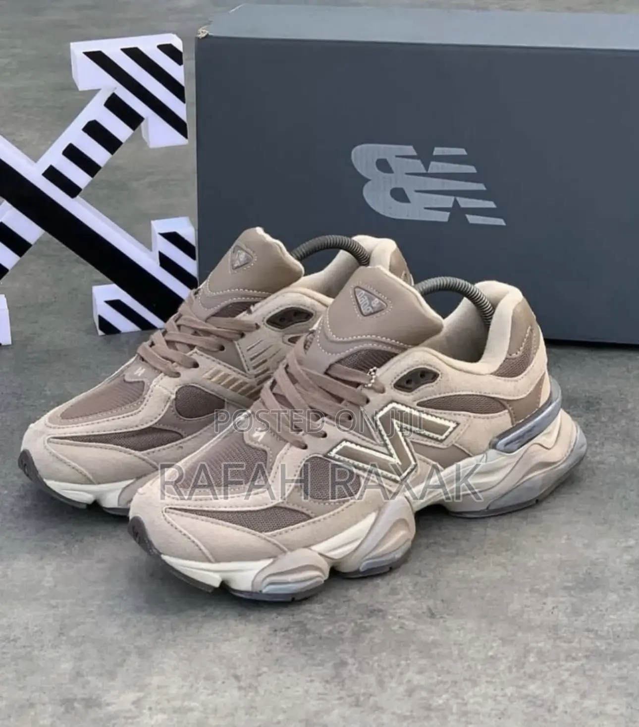 Original New Balance 9060 All Brown Sneakers