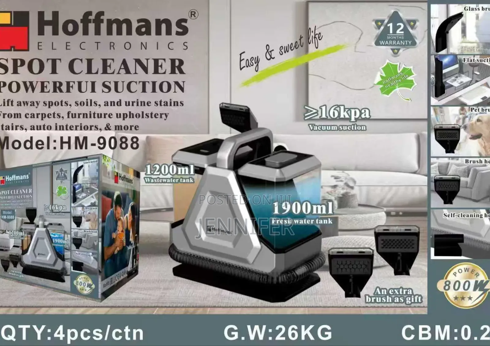 Hoffmans Hm-9088 Spot Cleaner