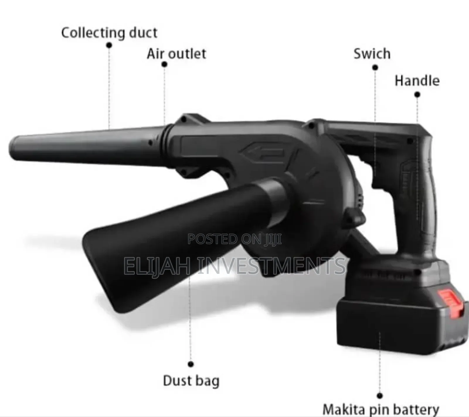 48v Rechargeable 2in1 Air Blower and Vacuum