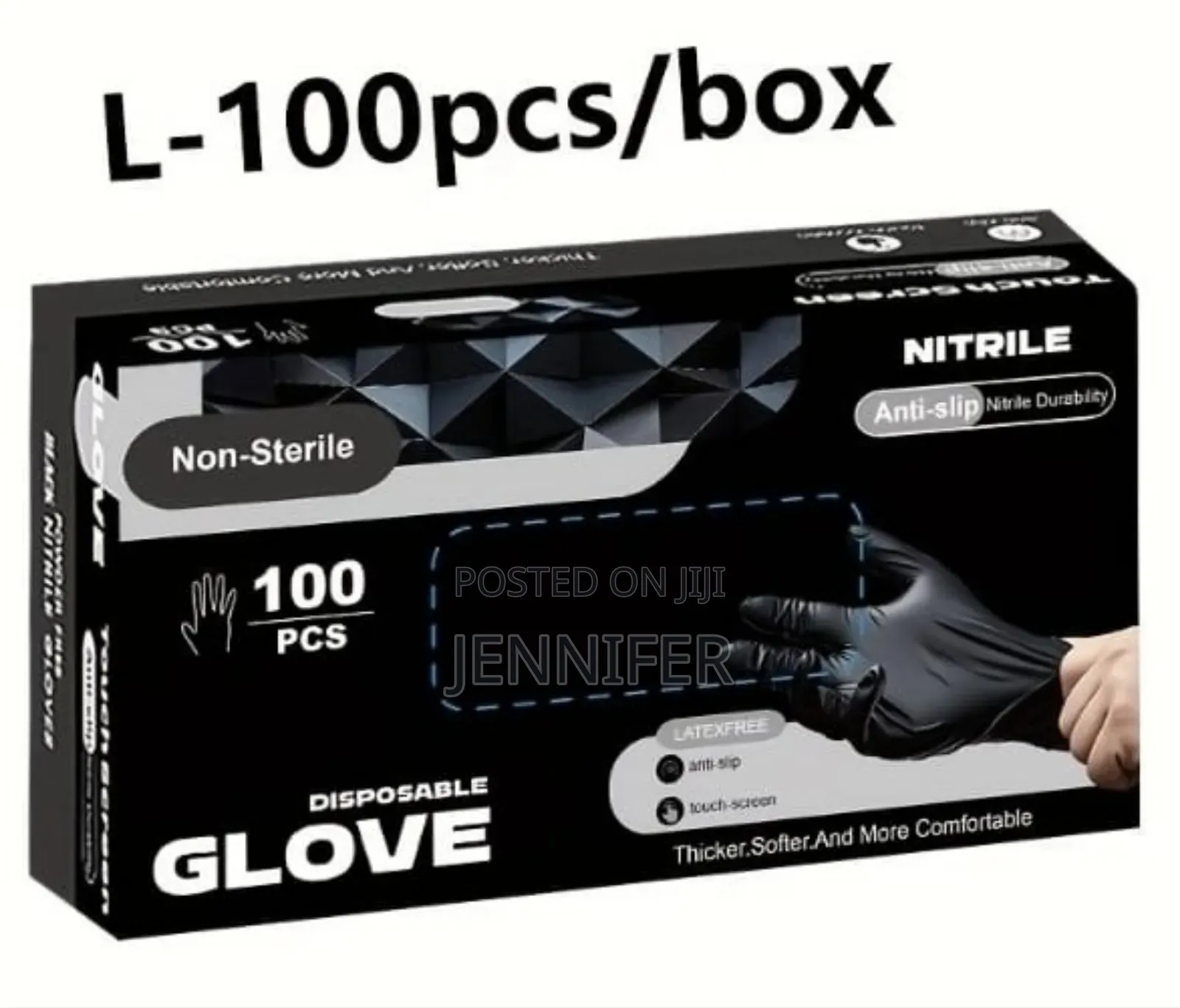 100pcs Black Disposable Multifunction Gloves