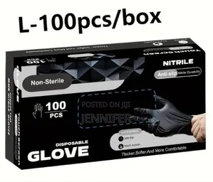 100pcs Black Disposable Multifunction Gloves