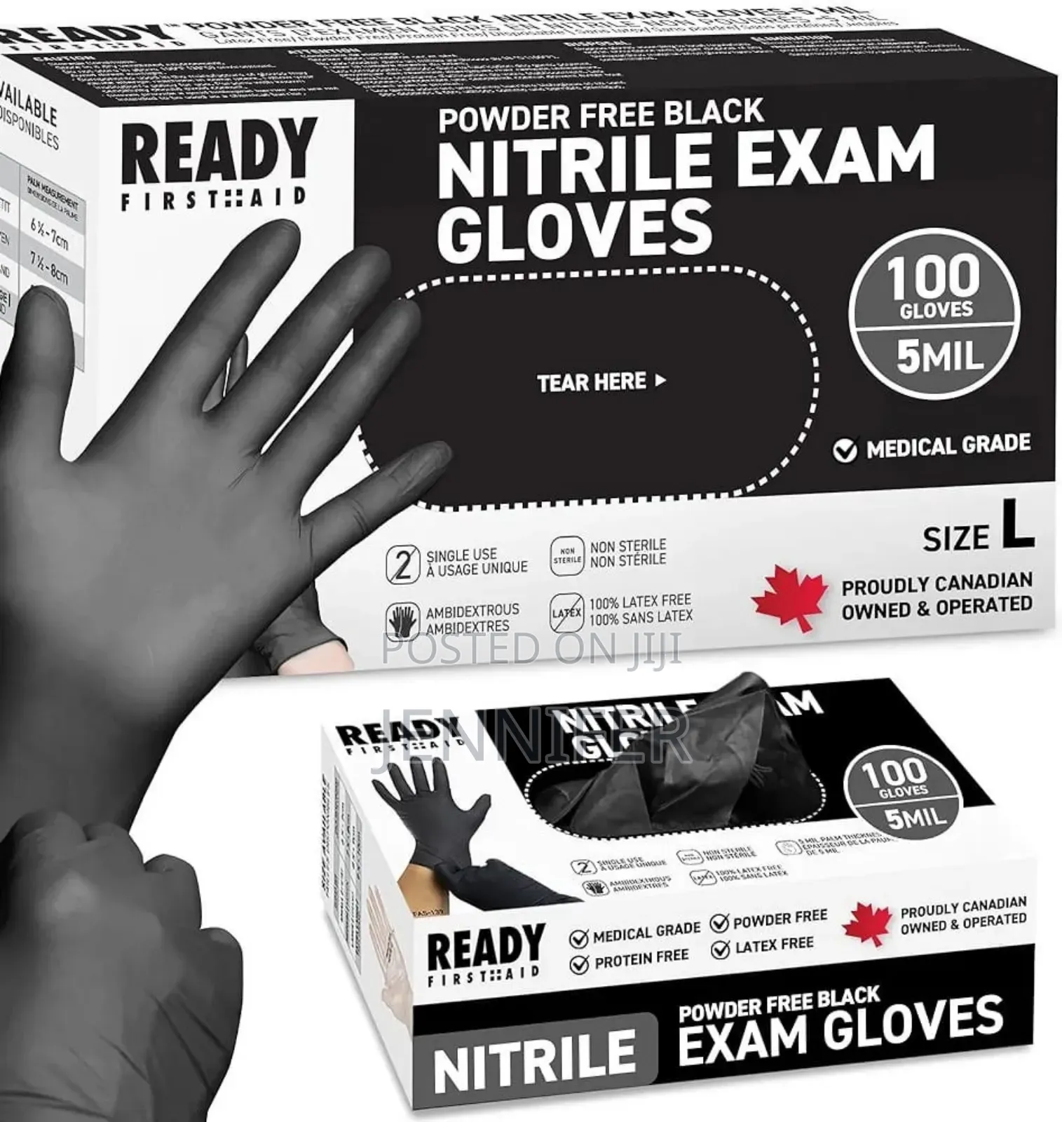 100pcs Black Disposable Multifunction Gloves
