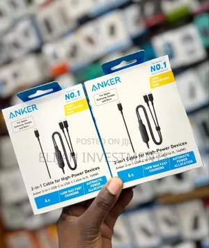Anker 2-in-1 Usb-C to Usb-C Cable (4ft, 140w).