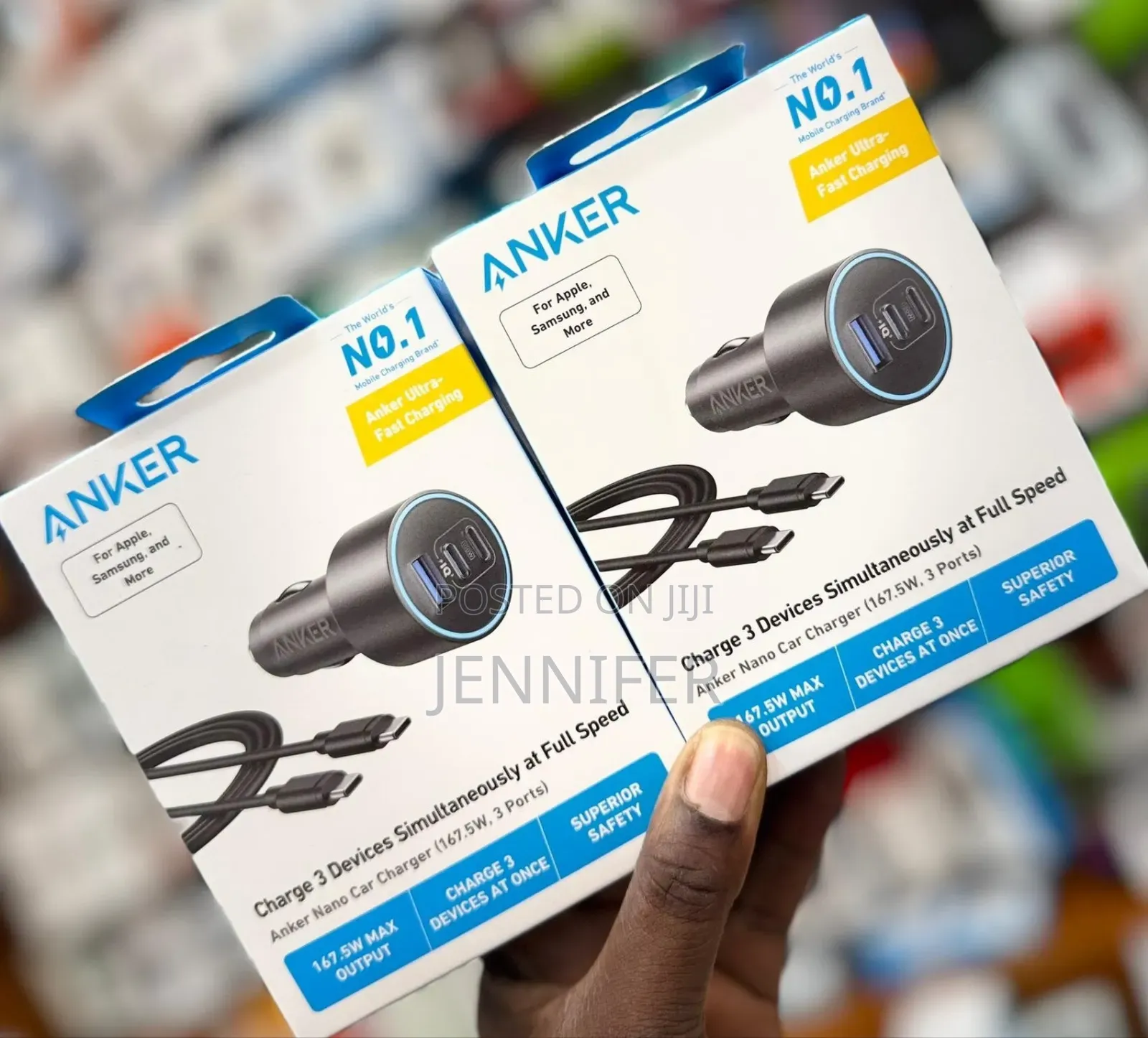 Anker Usb-C 167.5w Fast Car Charger, for Macbook Pro