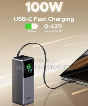 Ugreen Nexode 20000mah 130w Fast Charging Power Bank.