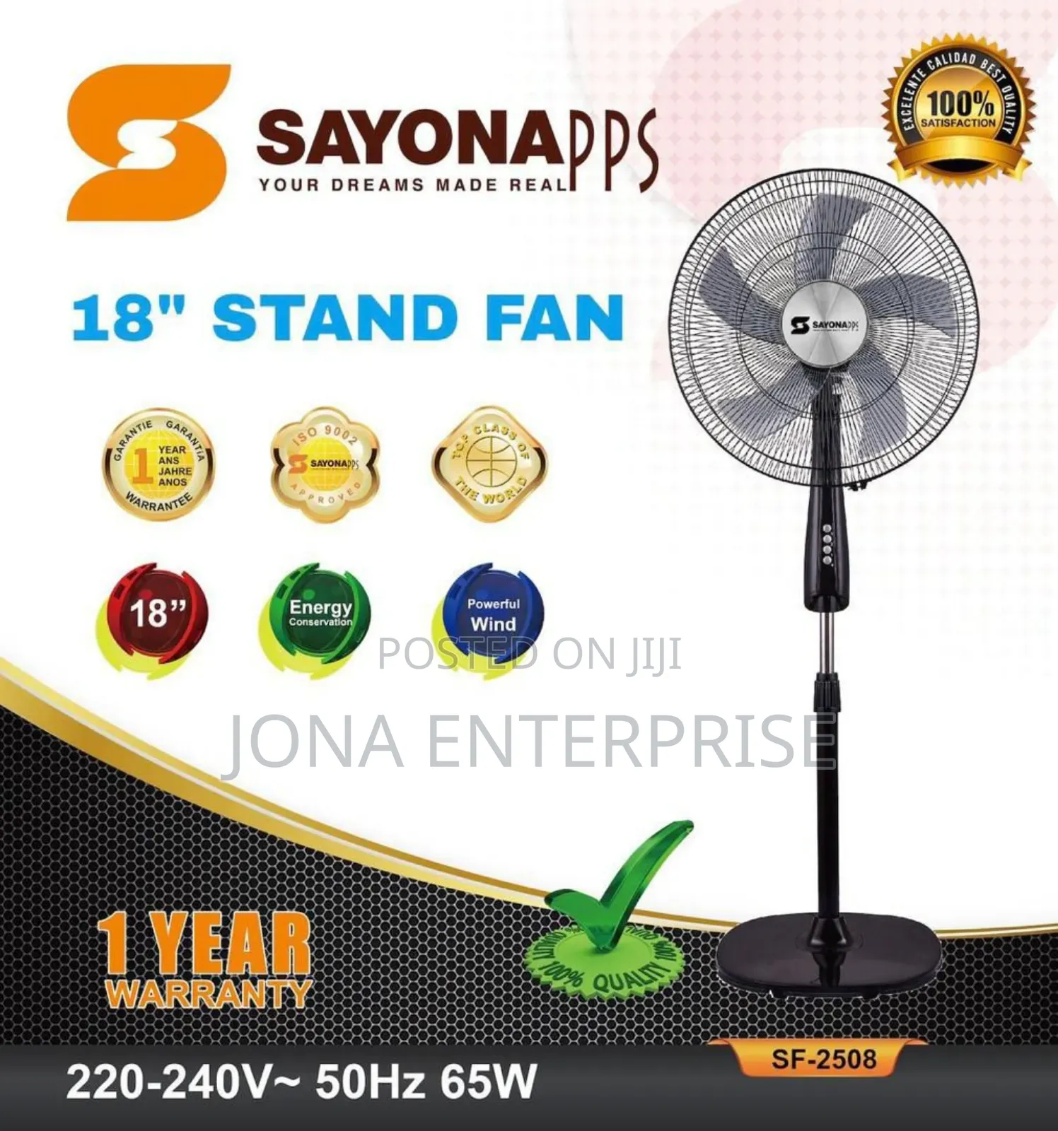 Sayona18inch Stand Fan