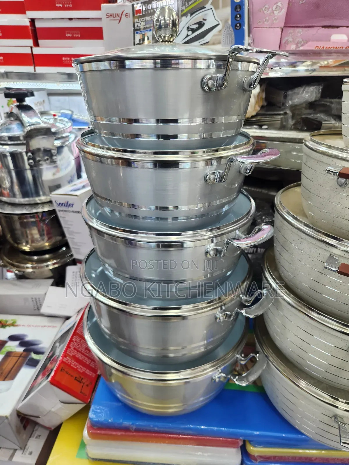 Pot Set or Source Pan Set Granite Coated