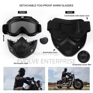 Detachable Fog-Proof Warm Goggles Mouth Filter