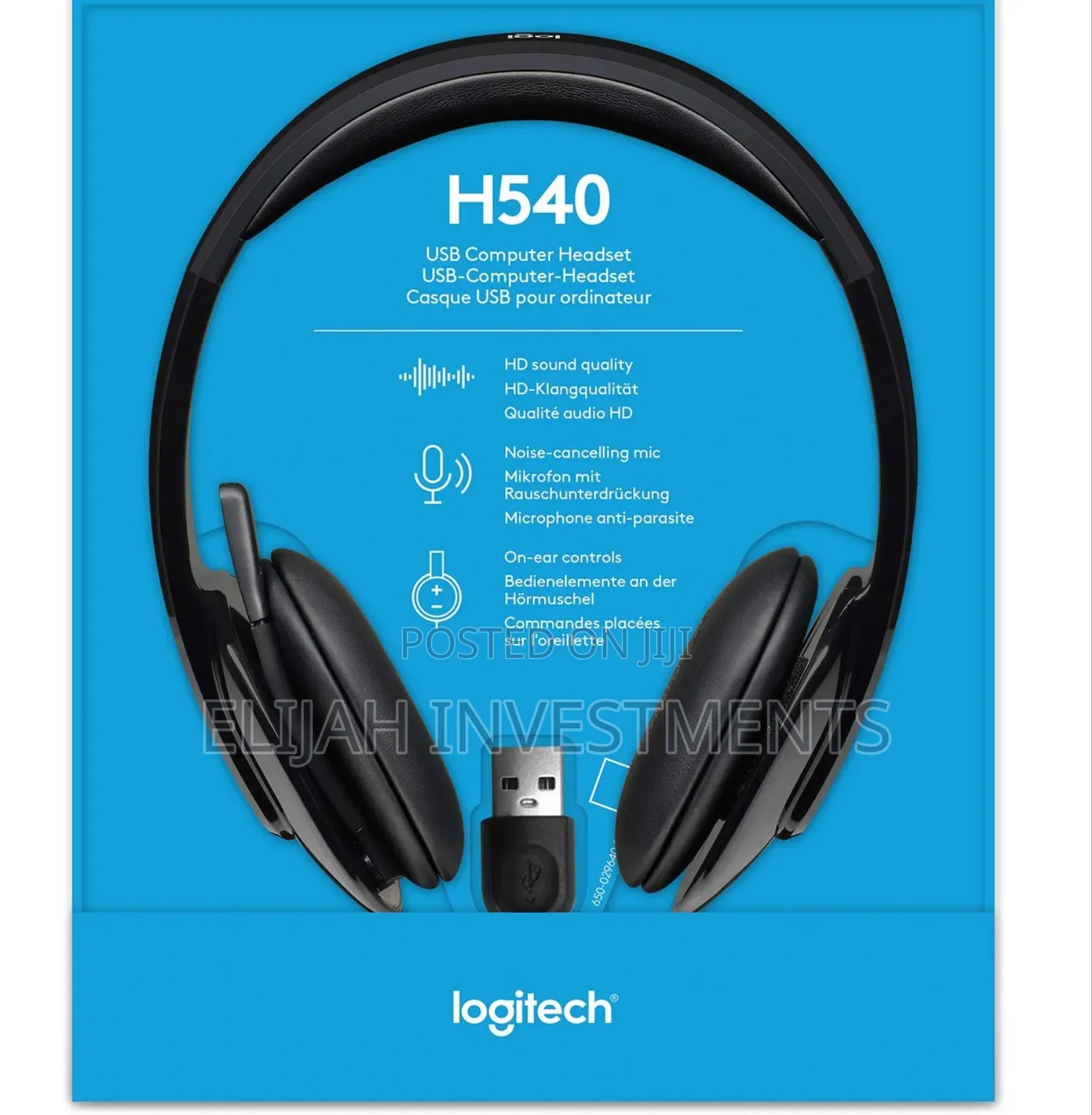 Logitech H540 Usb -a Wired Headset