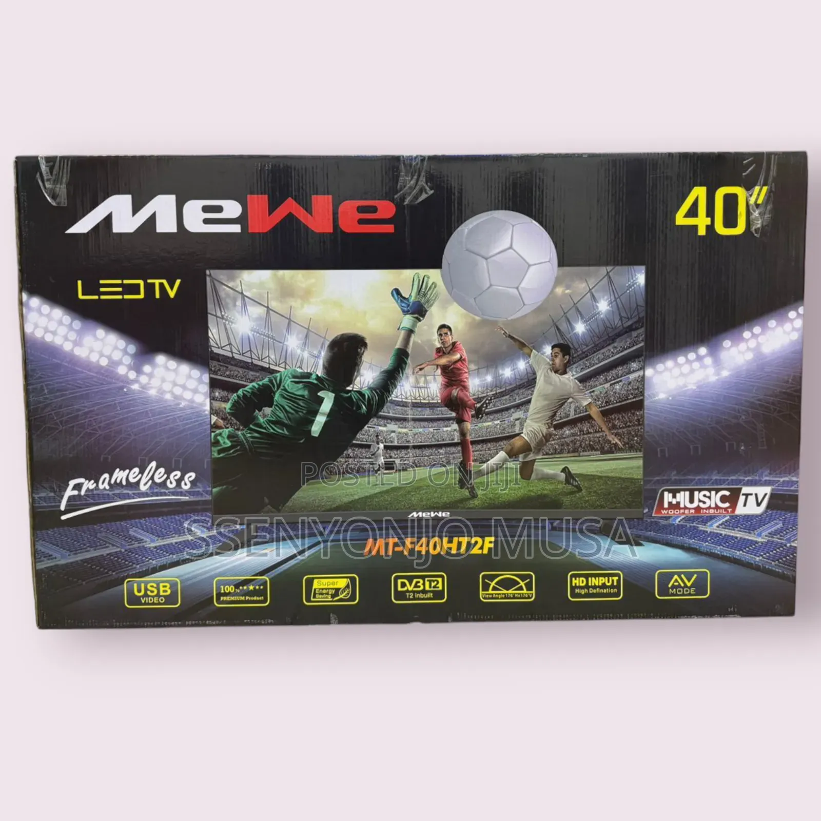Mewe 40" Digital Frameless Tv With Free to Air Decoder