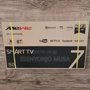 Mewe 50" Android Smart Led Tv - 1366x768 Resolution, Black